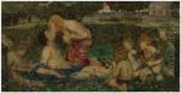 Sketch For The Awakening Of Adonis Oil Painting by John William Waterhouse