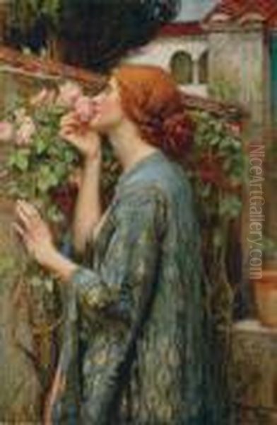 The Soul Of The Rose Oil Painting by John William Waterhouse