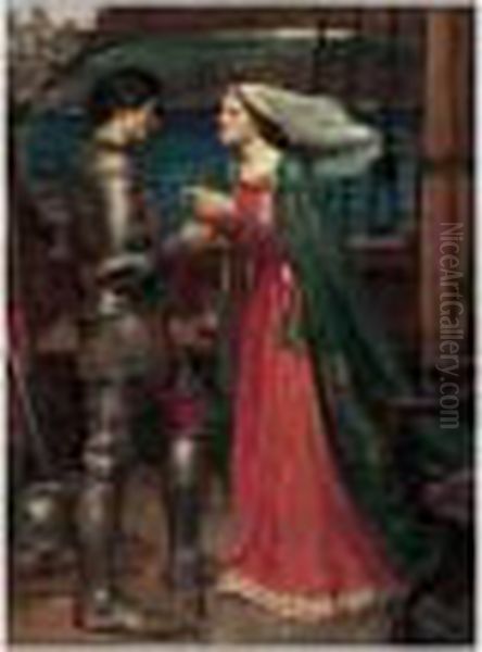 Tristram And Isolde Oil Painting by John William Waterhouse