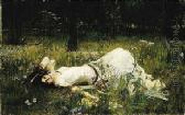 Ophelia Oil Painting by John William Waterhouse