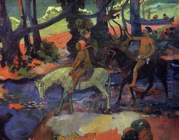 The Ford Aka Flight Oil Painting by Paul Gauguin