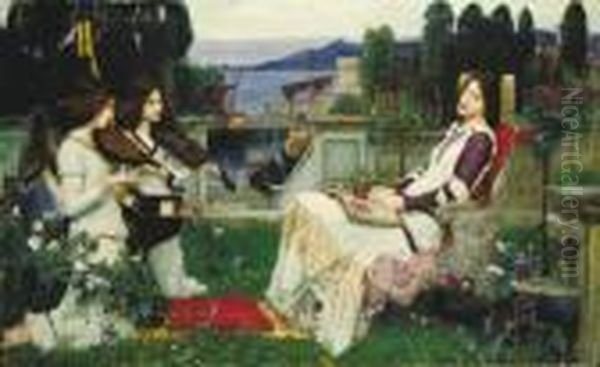 St Cecilia Oil Painting by John William Waterhouse