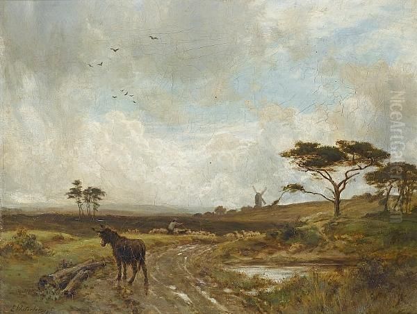 Reigate Heath Oil Painting by Ernest Albert Waterlow