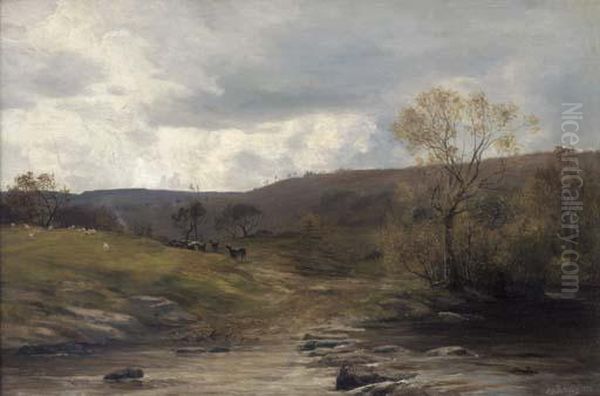 Early Spring Oil Painting by Ernest Albert Waterlow