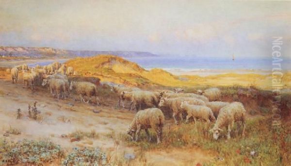 Sandhill Oil Painting by Ernest Albert Waterlow