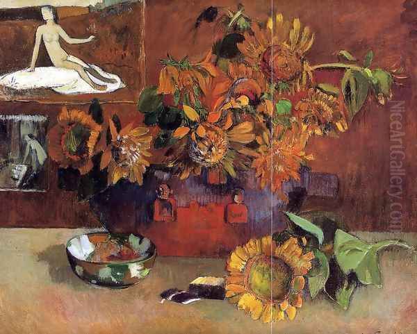 Still Life With L Esperance Oil Painting by Paul Gauguin