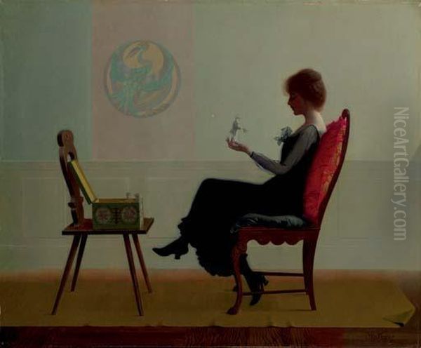 The Suitors Oil Painting by Harry Wilson Watrous