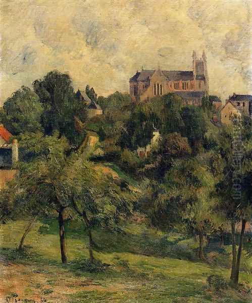 Notre Dame Des Agnes Rouen Oil Painting by Paul Gauguin