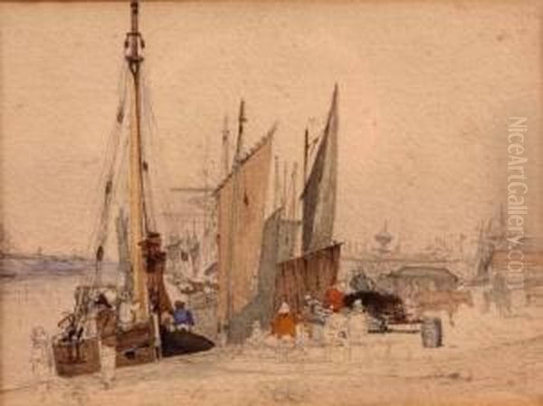 Great Yarmouth Oil Painting by Charles John Watson