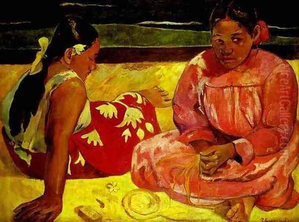 Women of Tahiti Oil Painting by Paul Gauguin