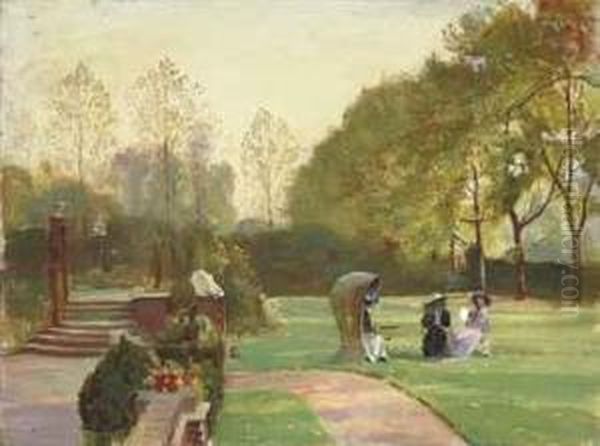 Autumn Oil Painting by George Spencer Watson