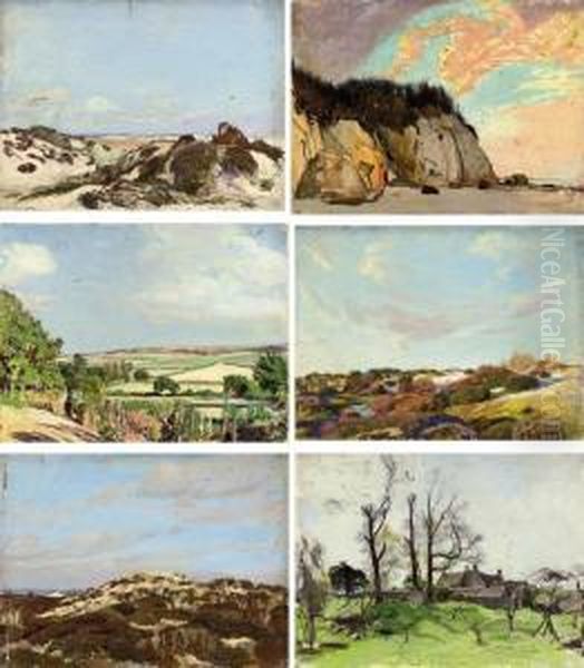 Views Of Studland Oil Painting by George Spencer Watson