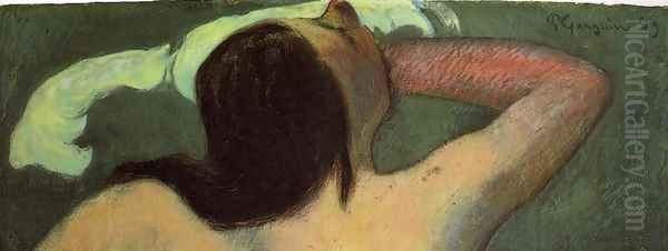 Woman In The Waves Aka Ondine II Oil Painting by Paul Gauguin