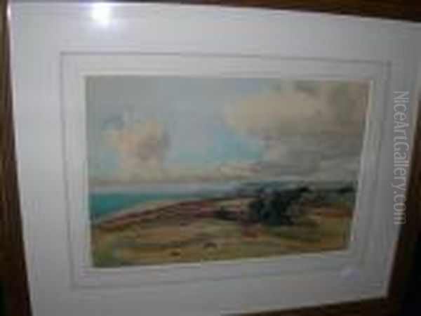 Above Warbarrow Baydorset Oil Painting by Harry Watson