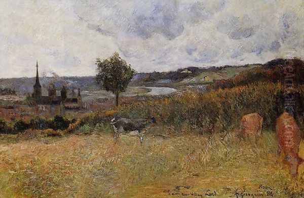 Near Rouen2 Oil Painting by Paul Gauguin