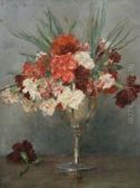 A Still Life Of Flowers Oil Painting by John Dawson Watson