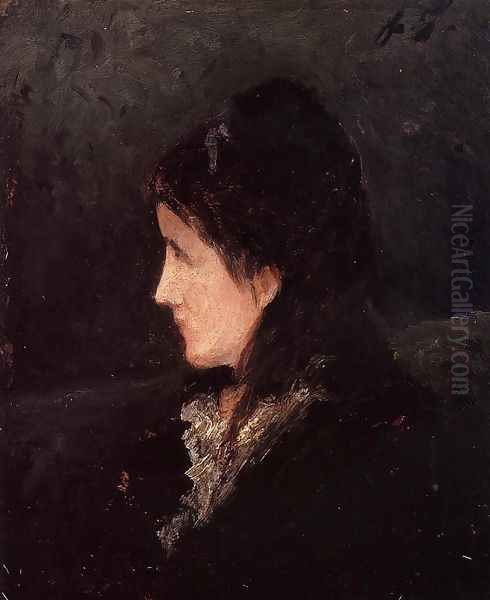 Portrait Of Ingeborg Thaulow Oil Painting by Paul Gauguin