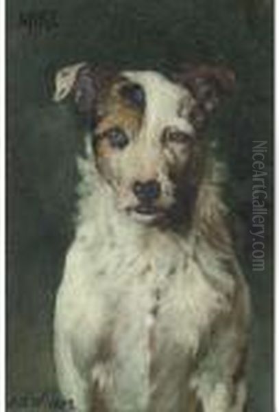 Mike A Terrier Oil Painting by John Dawson Watson