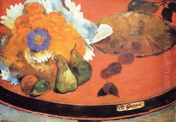 Still Life, Fete Gloanec Oil Painting by Paul Gauguin