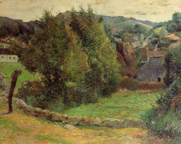 Mount Sainte Marguerite From Near The Presbytery Oil Painting by Paul Gauguin