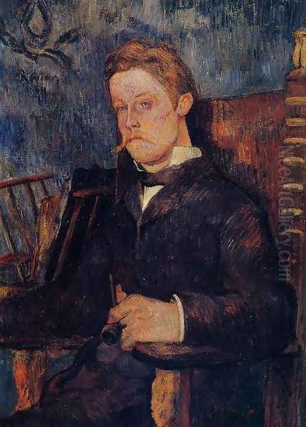 Portrait Of A Seated Man Oil Painting by Paul Gauguin