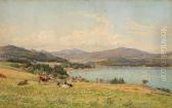 A Summer Day, Murray Bay Oil Painting by Charles Jones Way