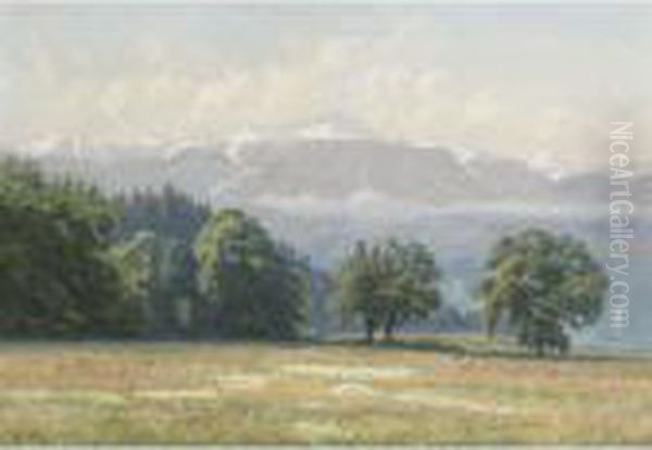 Mountain Landscape Oil Painting by Charles Jones Way