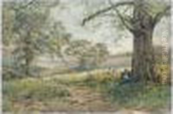 Bois De Belmont Lausanne Oil Painting by Charles Jones Way