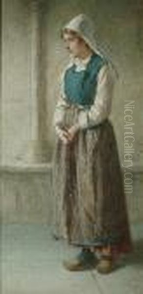 Portrait Of A Lady Oil Painting by William Harris Weatherhead