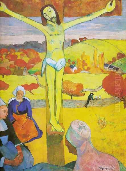 The yellow Crist Oil Painting by Paul Gauguin