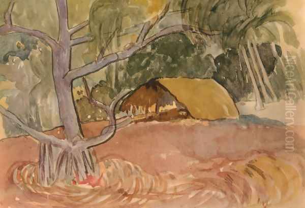 Watercolor 14 Oil Painting by Paul Gauguin