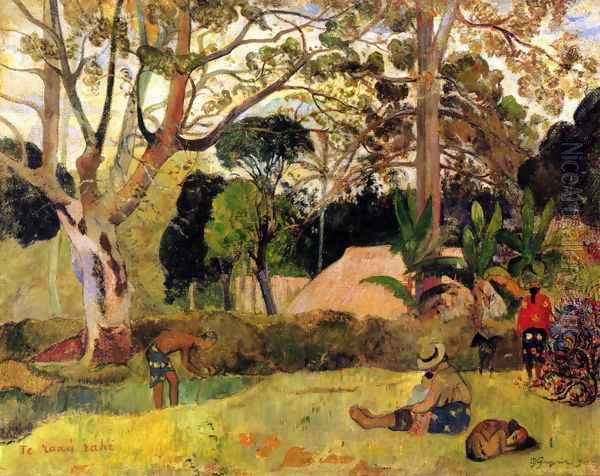 The Big Tree Oil Painting by Paul Gauguin