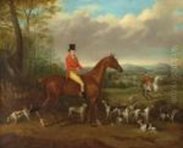 John Mytton And His Hounds Oil Painting by William Webb