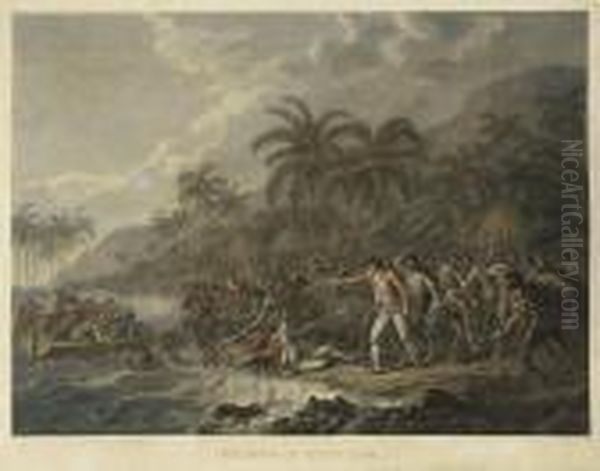 The Death Of Captain Cook Oil Painting by John Webber