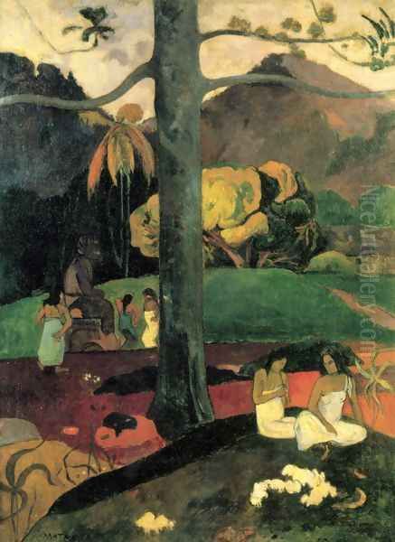 In Olden Times Oil Painting by Paul Gauguin