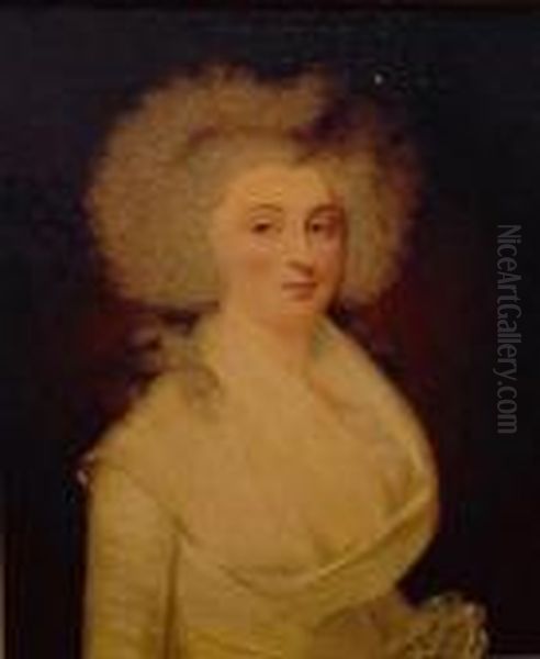 Portrait Of A Woman In White Oil Painting by John Webber