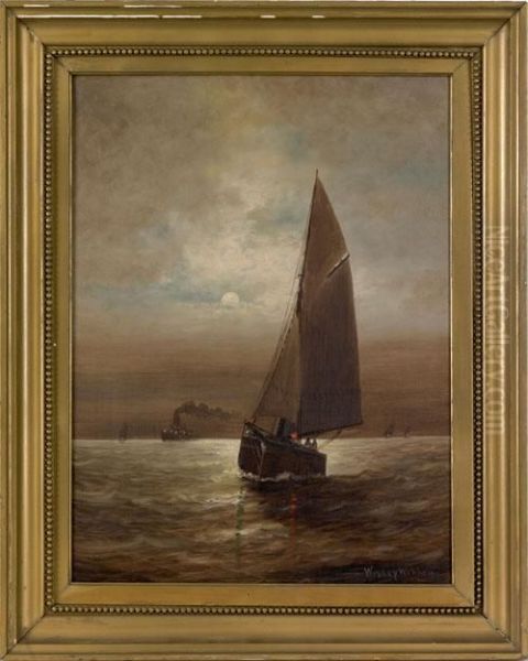 Oil On Canvas Seascape Oil Painting by Wesley Webber