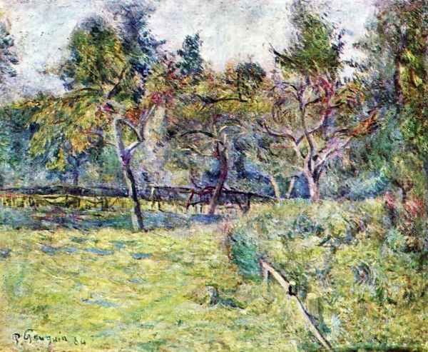 Breton landscape (2) Oil Painting by Paul Gauguin