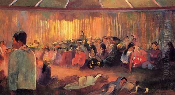 The House of Hymns Oil Painting by Paul Gauguin