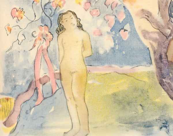 Watercolor 06 Oil Painting by Paul Gauguin