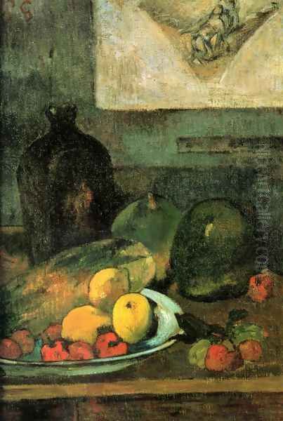 Still life before a pass Oil Painting by Paul Gauguin