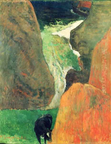 On the abyss Oil Painting by Paul Gauguin