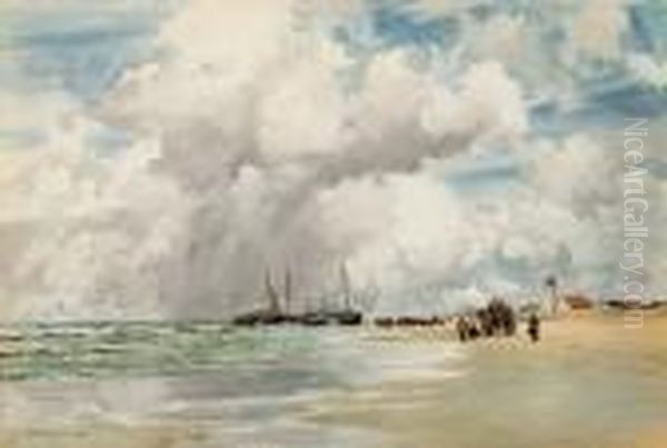 On The Dutch Coast by Augustus Watford Weedon