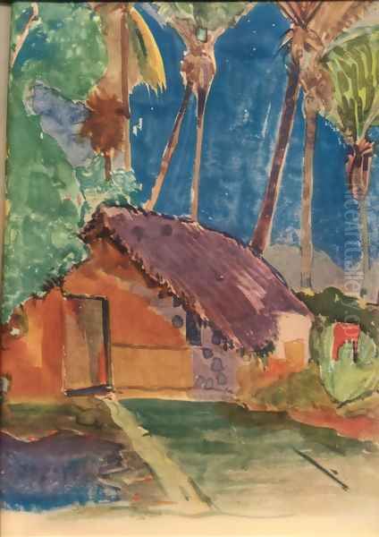 Watercolor 22 Oil Painting by Paul Gauguin