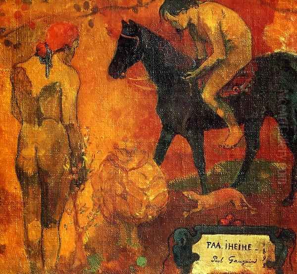 Faa Iheihe (aka Tahitian Pastoral) 1898 Oil Painting by Paul Gauguin