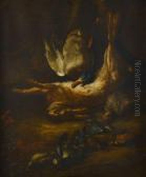 Trophies Of The Hunt Oil Painting by Jan Baptist Weenix