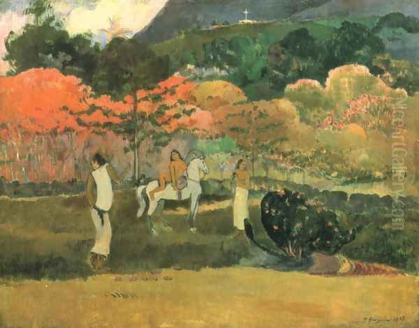 Women and mould (2) Oil Painting by Paul Gauguin