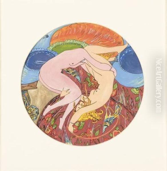 Scene Erotique Oil Painting by Gerda Wegener