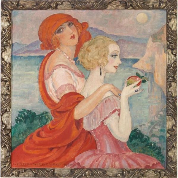 Sur La Route D'anacapri Oil Painting by Gerda Wegener