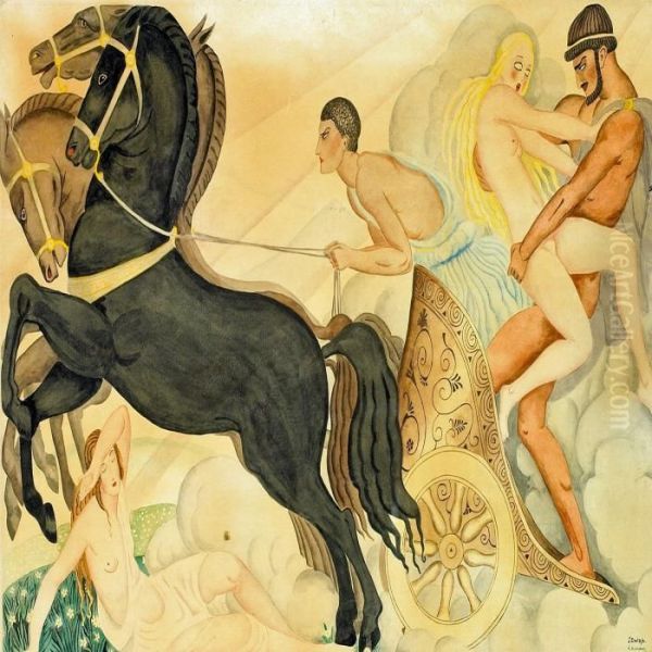 The Abduction Oil Painting by Gerda Wegener